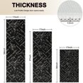 thumbnail image 4 of Math Equations Geometry Black Pattern Kitchen Rugs Sets Of 3,Kitchen Runner Rugs Non Skid Washable,Decorative Kitchen Floor Mats for Kitchen,Sink,Laundry,17"x30"+ 17"x47" + 17"x59", 4 of 6