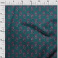 thumbnail image 2 of oneOone Organic Cotton Poplin Twill Fabric Leaves & Floral Block Print Fabric BTY 42 Inch Wide, 2 of 4