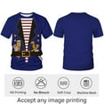 thumbnail image 3 of WHNBCW Men's Shirt With an Image of Men's Pirate Costume, Funny Pirate T-Shirt, 3 of 7