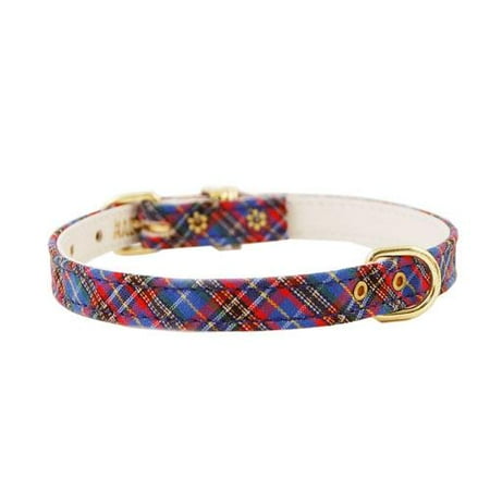 Pet Supply Imports 429 Plaid Scotch Adjustable Fancy Dog Collar 1/2