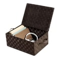 thumbnail image 4 of Honey-Can-Do Woven Box With Hinged Lid, Espresso, 4 of 5