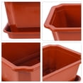 thumbnail image 3 of EXHUMKY 2Ud Maceta Roja De Plástico Para Plantas De Interior Y Jardinería, 3 of 6