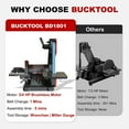 thumbnail image 2 of BUCKTOOL Combination 1" x 42" Belt Sander 8" Disc sander Bench Belt Disc Sander with 5.0A Brushless Motor, BD1801, 2 of 9