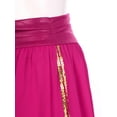 thumbnail image 7 of iiniim Women's Belly Dance Harem Pants Side Slits Sequins Bloomers Halloween Fancy Pants Trousers Hot Pink One Size, 7 of 7