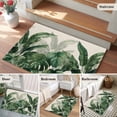 thumbnail image 5 of Area Rug 2 x 3 Ft, Palm Leaves Tropical Indoor Accent Bathroom Rugs for Kitchen/Laundry Room, Green Botanical Summer Linen Washable Non-Slip Runner Floor Mat for Entryway, Living Room, 5 of 8