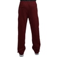 thumbnail image 2 of Vibes Big Man Burgundy Fleece Sweatpants Zipper Cargo Pocket Bungee Cord Bottom, 2 of 5