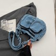 thumbnail image 4 of Bolso Hombro Mezclilla Bandolera Retro Hobo para Mujer (claro) Azul, 4 of 8
