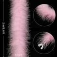 thumbnail image 2 of Pink Marabou Feather Boa,Topboutique Faux Boa Feather, Feathers Garland Boas for Christmas Wedding Party Decoration and DIY Crafts Scarf, 2 of 6