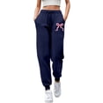 thumbnail image 2 of Sweatpants for Women 2026 Spring Casual Elastic Waist Straight Leg Joggers with Pockets Jogging Pants, 2 of 5