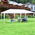 thumbnail image 4 of Carpa de Exterior Costway Entoldado para Bodas Portátil con 4 Paredes Removibles Glorieta para Eventos Refugio Patio Blanco 6 x 3 x 2,5 m, 4 of 9