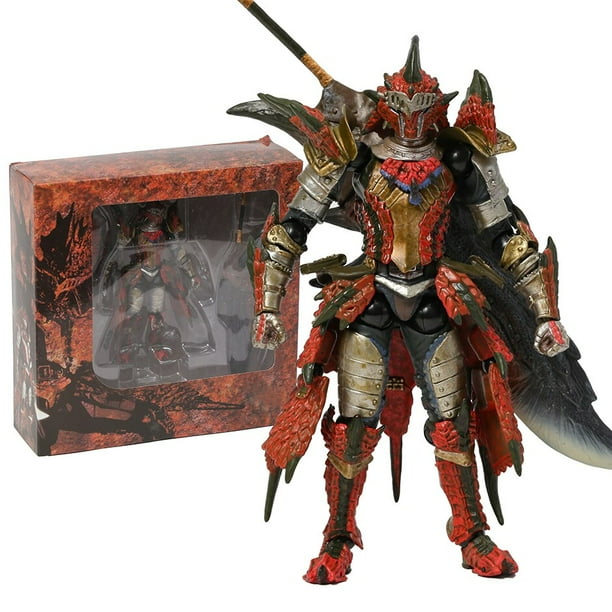 Figura de acción de Rathalos Monster Hunter, armadura de espadachín de 6 pulgadas, juguete de muñeca coleccionable