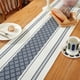 thumbnail image 4 of Bandera de mesa navideña tejida en dos tonos con borlas para decoración navideña, mantel largo para el hogar, 4 of 6