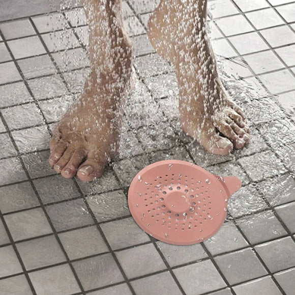 Colador de desagüe de ducha Hair Catcher Protector antideslizante TPR flexible | Se adapta a desagües de 4.7"x4.7" | Fácil de limpiar | Multicolor | para lavabo de bañera de baño | 6.7"x5.5"