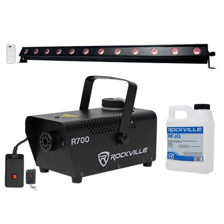 American DJ ADJ UB 12H 41.75" RGBAW+UV LED DMX Wash Light Bar+Fog Machine