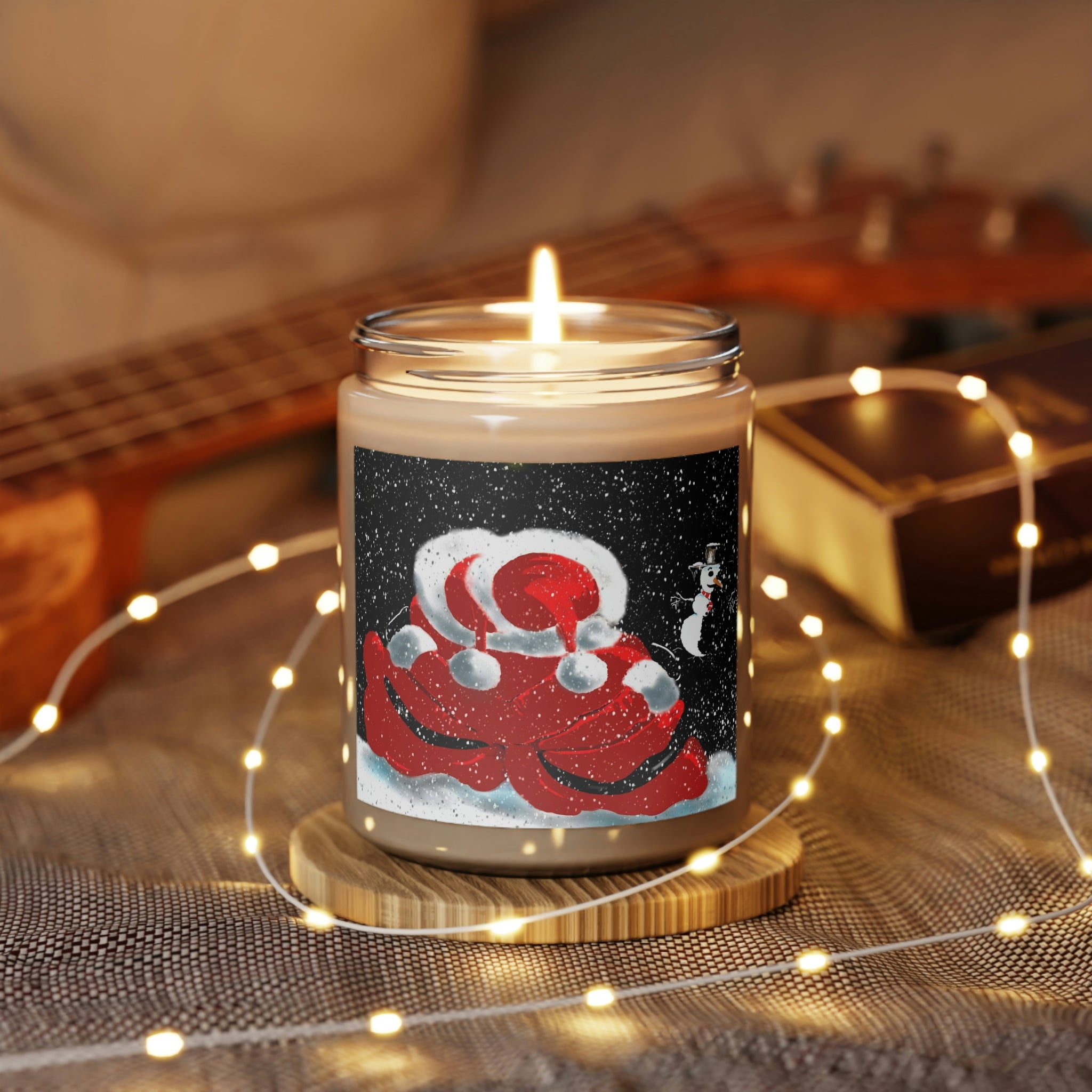 Christmas love, Scented Candle, 9oz Artwork by Chuck Toms