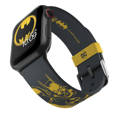 MobyFox - DC Comics - Batman Bold Retro Apple Watch Band - Compatible with Apple Watch – Fits 38mm, 40mm, 42mm and 44mm