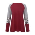 thumbnail image 5 of Christmas Long Sleeve Shirts for Women Merry Christmas Print T Shirt Xmas Leopard Tree T-shirt Holiday Graphic Tee Tops, 5 of 5