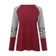 thumbnail image 5 of Camisas Navideñas Para Mujer Tops de Manga Larga Blusa Informal Con Estampado de Cuello Redondo de Moda Odeerbi  ODB201693, 5 of 5