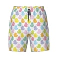 thumbnail image 4 of Lsque Mens Swim Trunks Colorful Rubber Duck Pattern - Bathing Suit Compression Liner - Beach Swim Shorts Swimwear - (S-3XL) - Stretch Quick Dry -, 4 of 9