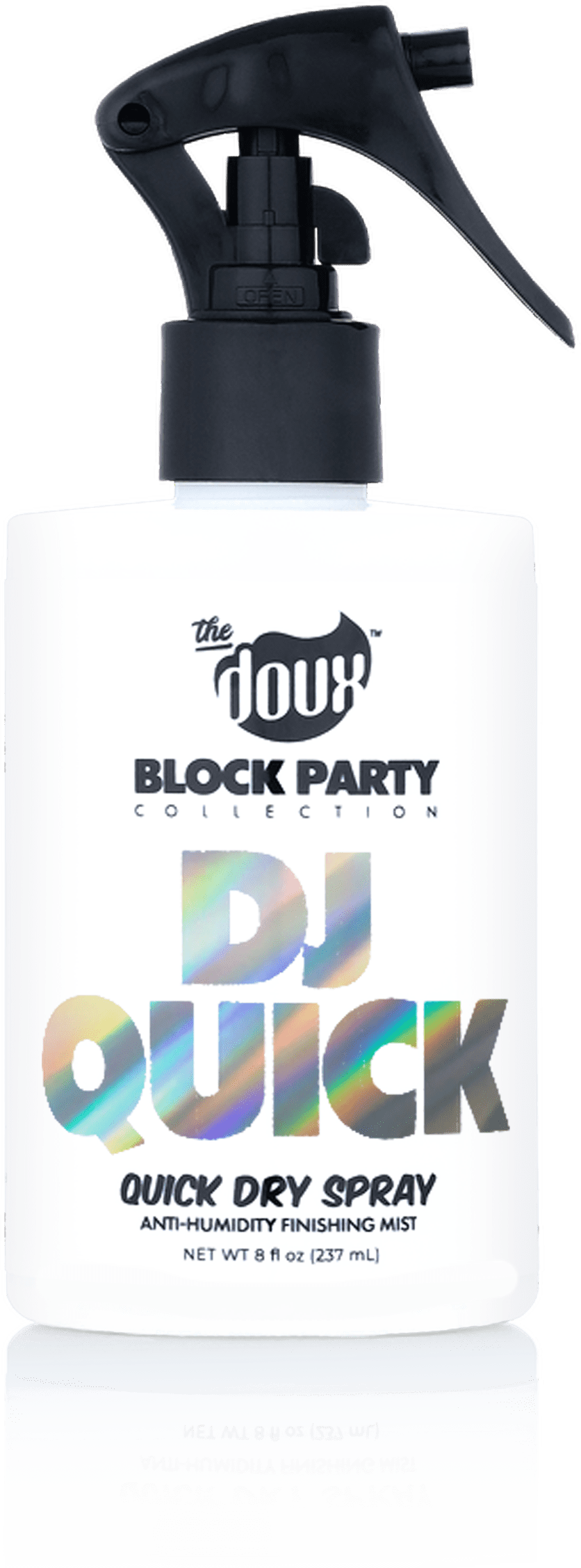 The Doux Block Party DJ Quick, Quick Dry Spray 8 oz
