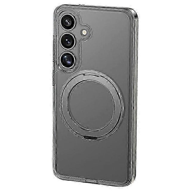 For Samsung Galaxy S25 Case Compatible with MagSafe Rotating Kickstand PC+TPU Phone Cover