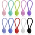 thumbnail image 1 of 10 PCS Magnetic Cable Ties Silicone Cable Clips Cord Organizer Reusable Magnetic Cord Ties USB Cable Manager for Office, School, Home, 1 of 5