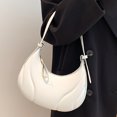 thumbnail image 1 of Bolso de mujer Bolso de cuero PU Satchel Simple Elegante Embrague Crossbody Blanco FLhrweasw Nuevo, 1 of 8