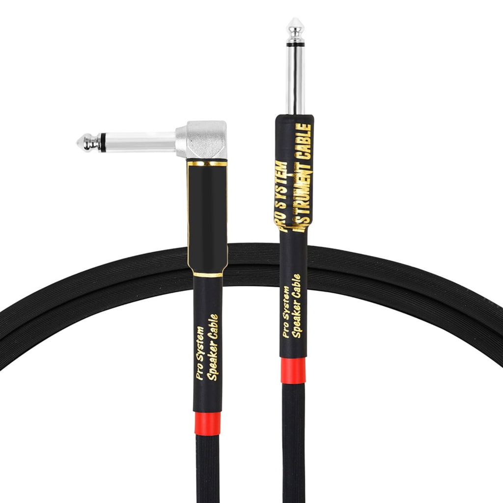 lanema Guitar Cable 6.35mm 1/4inch Guitar Lead Right Angle Guitar Pedals Cable Guitar Amps Lead Noiseless Sound Instrument Lead