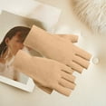 thumbnail image 3 of Upgraded German Velvet Gloves For Women Winter Outdoor Warm Cold Protection Half Finger Touched Screen Half Finger Gloves Modify Hand Shape G, 3 of 6