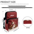 thumbnail image 6 of CHAQLIN Christmas Snowman Crossbody Shoulder Bag, Polyester 2 Layer Portable Messenger Pouch for Women and Girls, Travel Running Use, 6 of 8