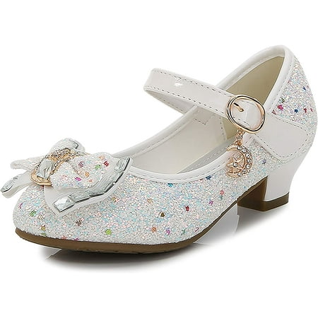 

Girls Dress Shoes Wedding Party Heel Mary Jane Princess Flower Shoes (Toddler/Little Kid/Big Kid)