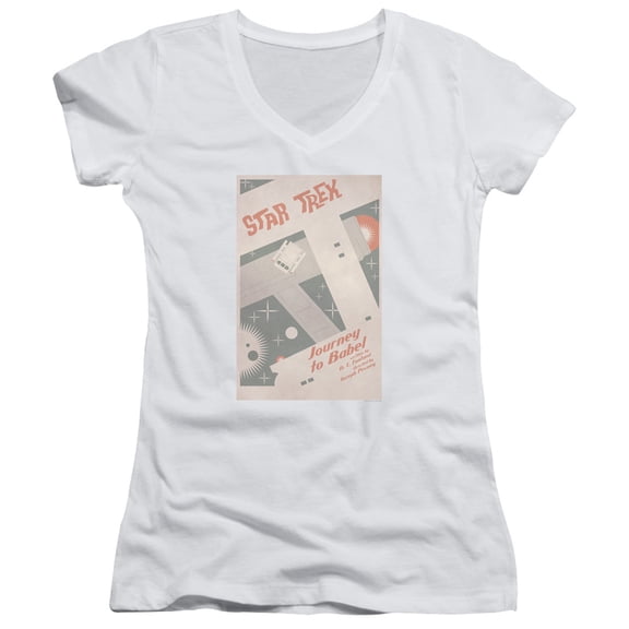 Star Trek Tos Episode 39 Junior Women's V-Neck T-Shirt White