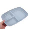 thumbnail image 2 of Portion Control Plate Lunch Tray Divided Dinner Tray Salad Plate Snack Serving Tray Food Plate Sectioned Plate Compartment Plate, 2 of 8