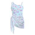 thumbnail image 6 of Tutolipy Girls' One-Piece Swimsuit with Adjustable Shoulder Straps and Mesh Cover Up, Adjustable Strap Removable Bra Girls' Cover Up One Piece Swimsuit 9-10 Years Old, 6 of 10