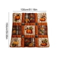 thumbnail image 7 of Clearance! Fall Decor, Fall Decorations for Home, Fall Pumpkin Maple Plaid Flannel Throw Blanket Sofa Bed Decor, 7 of 7