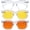 Clear (Clear/Yellow/Orange Lens) - 3 Pairs, variant on OPULIZE ERA Blue Light Glasses for Women Men, Oversized Frame with Clear Lens and UV400 Protection, Anti-Reflective & Anti-Glare, Computer & Screen Glasses, Black (Pack of 1)