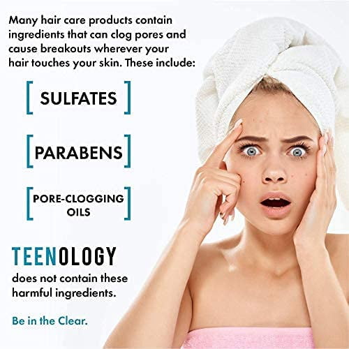 Teenology Leave-In Conditioning Detangler and Heat Protectant for Teens, Pink Grapefruit, 6 oz