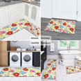thumbnail image 5 of Pioneer Flower Floral Print Pattern Kitchen Rugs Sets Of 2, Anti Fatigue Non Slip Washable Floor Mats for Kitchen Sink Laundry, 17X30 Inch + 17X47 Inch, 5 of 6