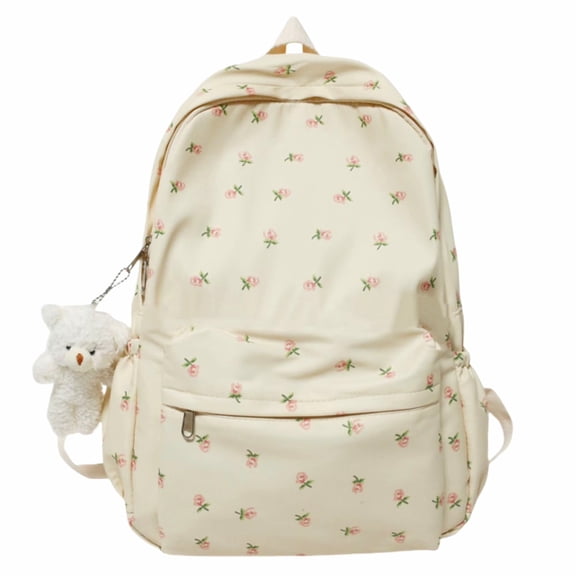 BTEPSGA Cute Backpack Floral Backpack for School Aesthetic Backpack for Women Back to School Supplies School Bag