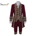 thumbnail image 3 of Traje de cosplay de caballero británico del siglo XVIII para hombre, traje victoriano renacentista Tudor, traje de María Antonieta, traje rococó para hombre, 3 of 5
