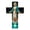 A, variant on Jesus Christ Wall Cross, 2D Vintage Wooden Jesus Cross Wall Decor, Hanging Catholic Crucifix, Religious Art for Faith, Hope & Blessing, Christian Gift for Home, Church & Loved Ones