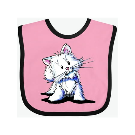 

Inktastic White Kitten Gift Baby Boy or Baby Girl Bib