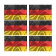 thumbnail image 2 of MKHERT Cool Germany Flag Blowing in the Wind Placemats Table Mats for Dining Room Kitchen Table Decoration 12x18 inch,Set of 6, 2 of 4