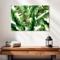 thumbnail image 2 of Elephant Stock Abstract Banana Leaves Wall Art - Horizontal Canvas Wall Art - Living Room Wall Decor - Floral And Botanical Canvas - Green And White Decor - 24" x 16", 2 of 8