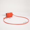 thumbnail image 3 of Mini Bolso cruzado para mujer, Bolso de hombro con hebilla de cuero (naranja), 3 of 6