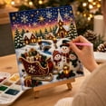 thumbnail image 3 of Christmas Winter Village Diamond Painting Kit for Adult Beginners Full Round Resin Rhinestone Art with Inner Frame Backboard Snowman Sleigh Xmas Night Scene Wall Decor DIY Holiday Gift, 3 of 6