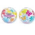 thumbnail image 1 of Happy Mother's Day Bubble Balloon, Butterfly and Flowers Design, 22 Inch, Plastic Stretchy Wrinkle Free, 1 of 2