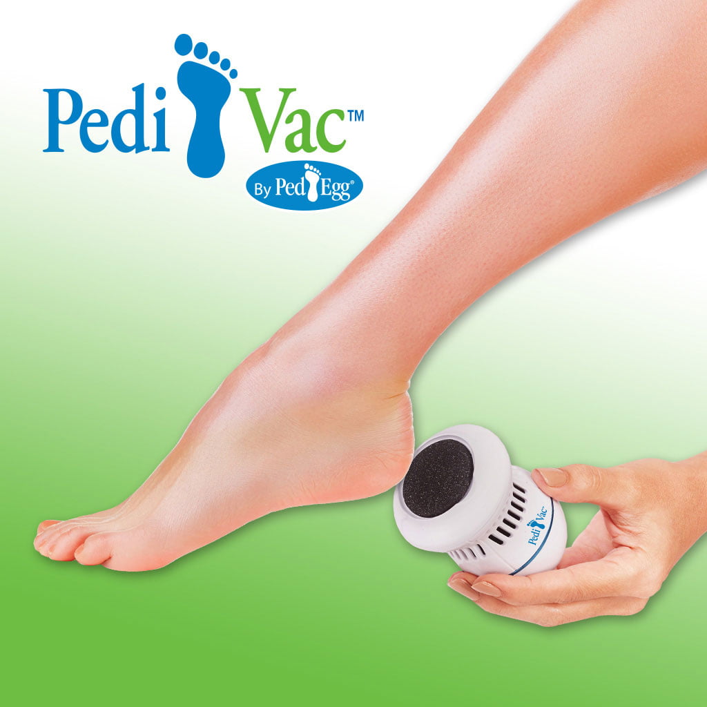 Pedi Vac by Ped Egg - Callus Remover for Feet with Built-in Vacuum Removes  Dead Skin from Feet with 2000 RPMs - Electric Callus Remover Sucks Up