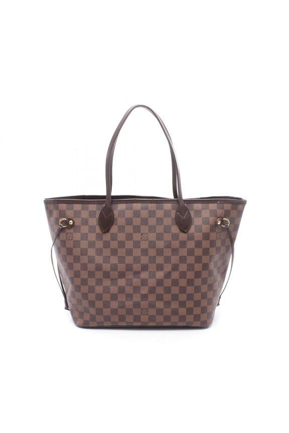 Pre-Owned Louis Vuitton Neverfull MM Tote Bag Handbag, Coated Canvas and Leather, Damier...