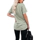 thumbnail image 2 of Camisetas de verano para mujer, camisetas de manga corta con cuello en V redondeado y bolsillo Zhivalor WRHS-125-2, 2 of 4